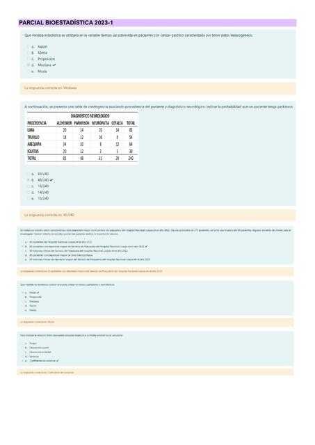 Examen Bioestad Stica Parcial Y Final Mafer Cardenas Udocz