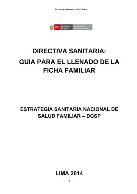 Guia Para El Llenado De La Ficha Familiar Sabidur A M Dica Udocz