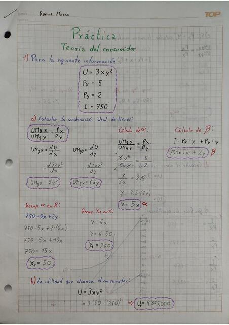 Practica Teoria Del Consumidor Pt Marco Antonio Ramos Sanjines Udocz