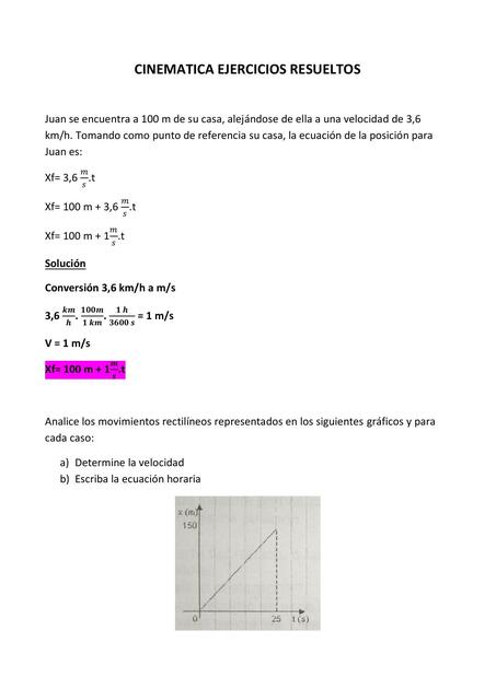 Cinem Tica Ejercicios Resueltos Ana B Udocz