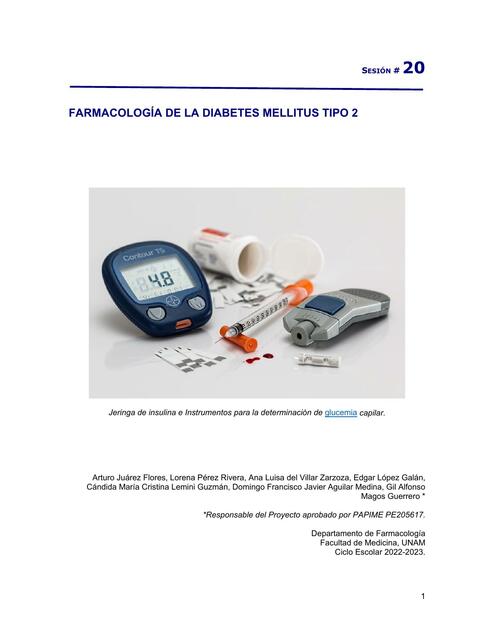 Practica De Farmacologia De La Diabetes Mellitus Iovanny Cruz Ojeda