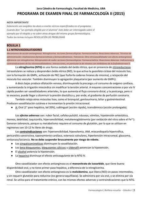 Programa de examen final de farmacología YUDOC ORG uDocz