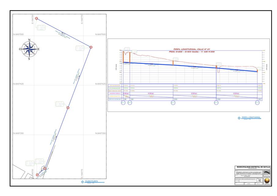 Plano Planta Y Perfil Alcantarillado Bjornson UDocz