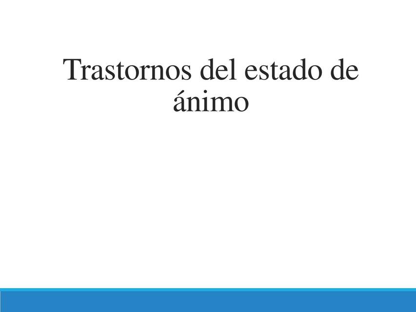 Trastornos del Estado de Ánimo Yoenny uDocz