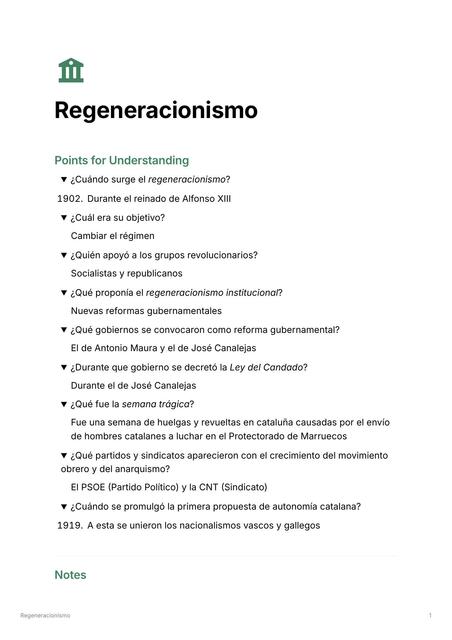 Regeneracionismo Sergio G Udocz