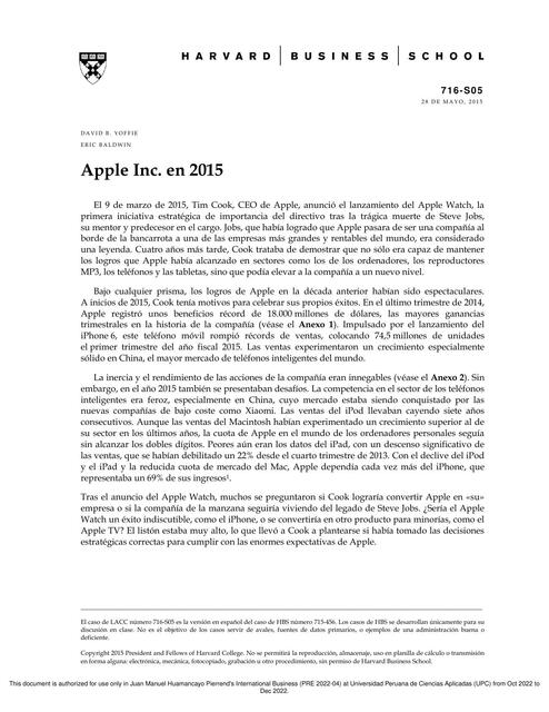 Apple Inc En 2015 Fabio Gabriel UDocz