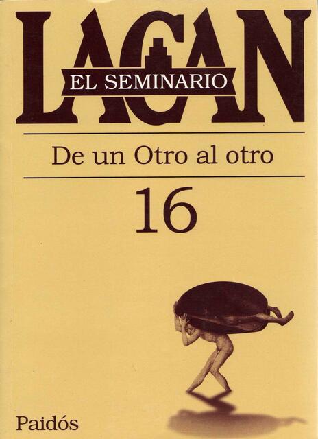 Seminario 16 De Un Otro Al Otro Paidos BN