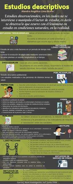 Infografía estudios descriptivos