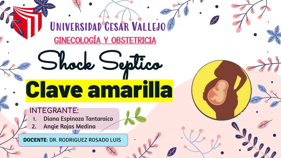 SHOCK SEPTICO y clave amarilla