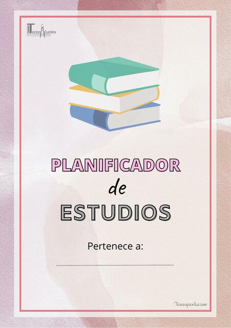 Planning de estudio imprimible Tecnoaupuntes com