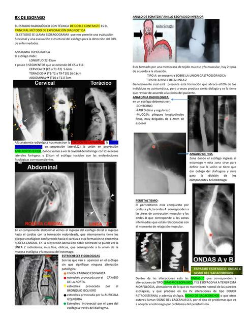 RX DE ESOFAGO