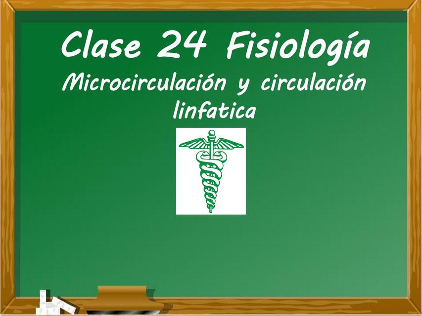 24 Fisiología Microcirculación y el sistema linfát