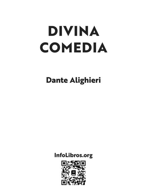 La Divina Comedia Dante Alighieri