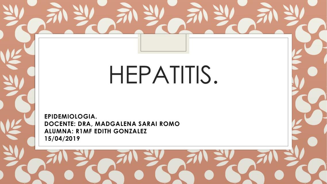 Hepatitis