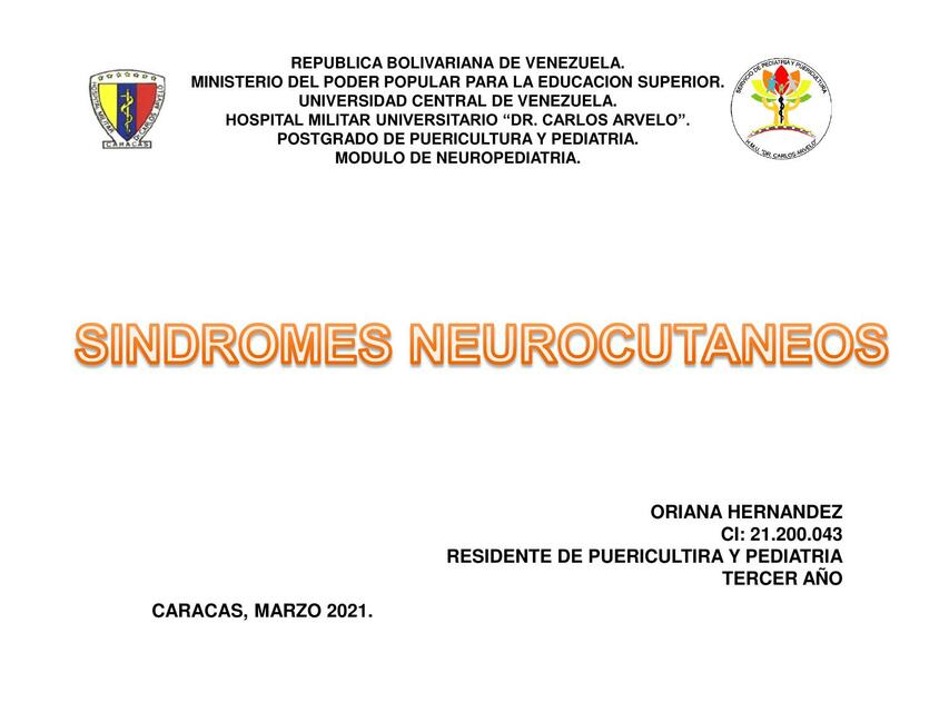 SINDROMES NEUROCUTANEOS