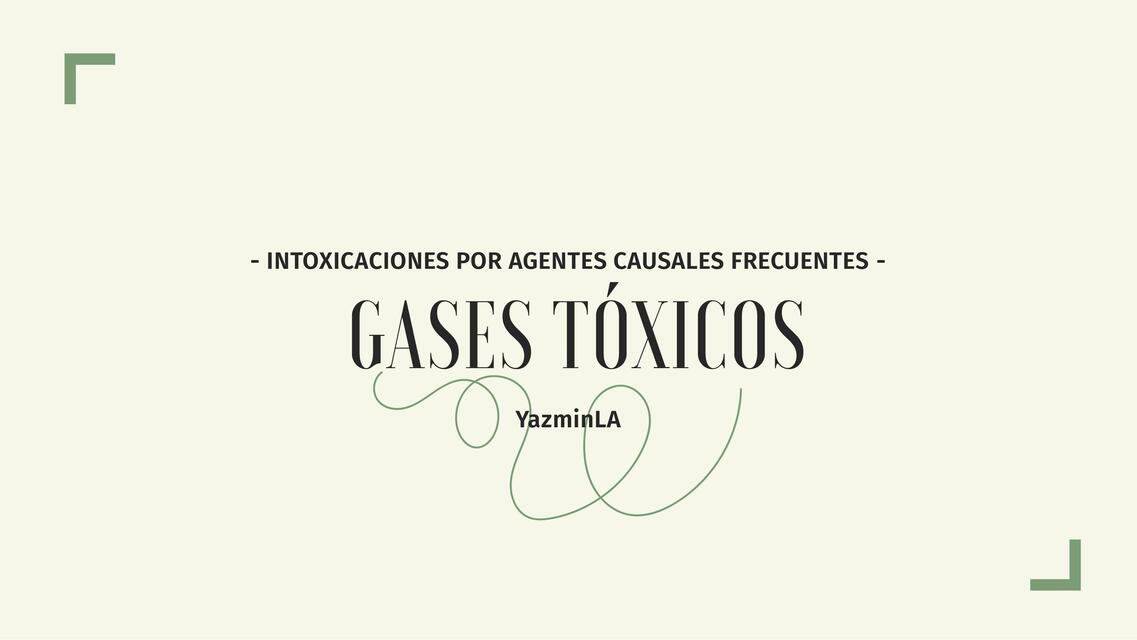 Presentación de Gases tóxicos