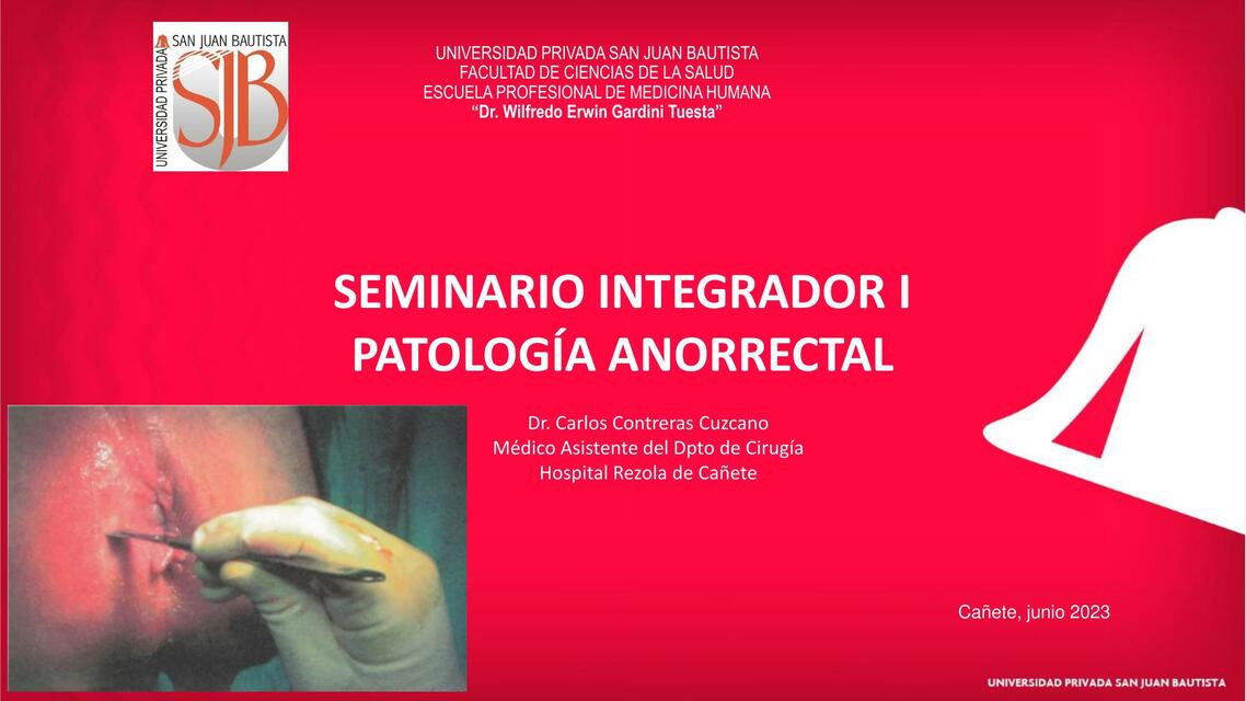 PATOLOGÍA ANORRECTAL CUESTIONARIO