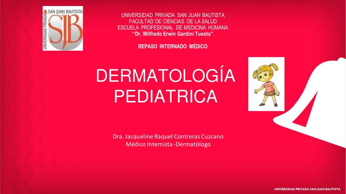 DERMATOLOGÍA PEDIATRICA CUESTIONARIO