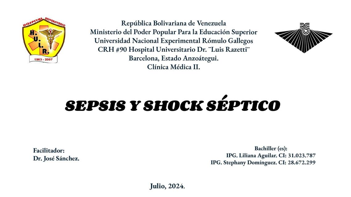 Sepsis y Shock Séptico pptx