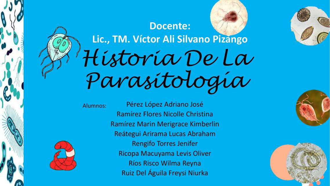 Historia De La Parasitologia