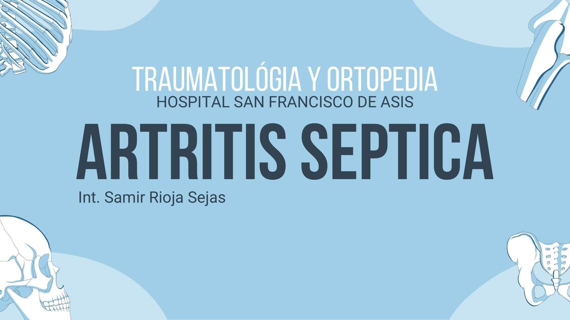 artritis septica SAMIR