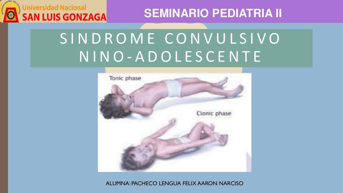 SINDROME CONVULSIVO EN PEDIATRIA