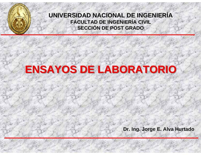 Ensayos De Laboratorio