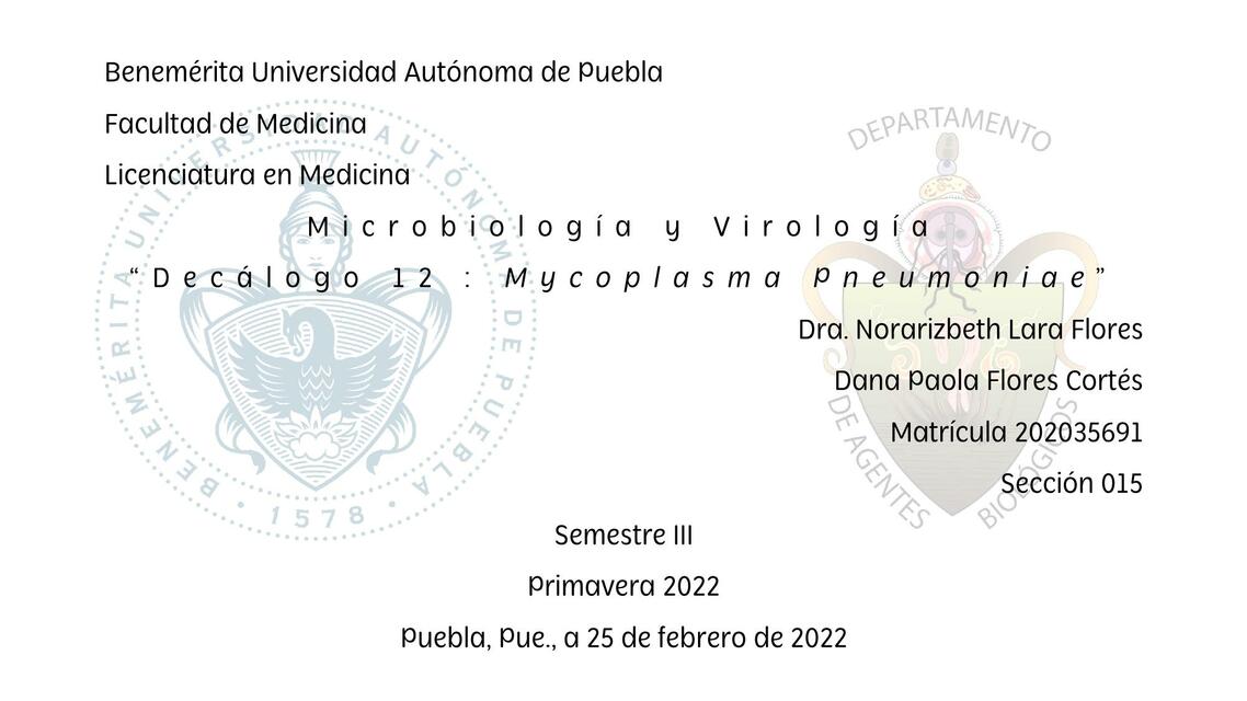 12 Mycoplasma pneumoniae