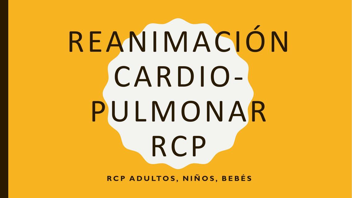 Reanimación cardio-pulmonar 