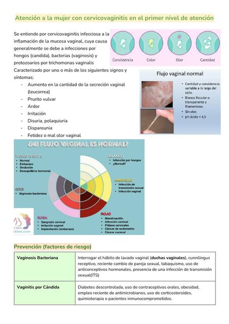 Atención a la mujer con cervicovaginitis - Medicina familiar