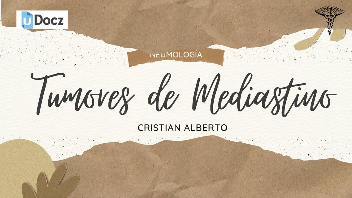 Tumores del Mediastino