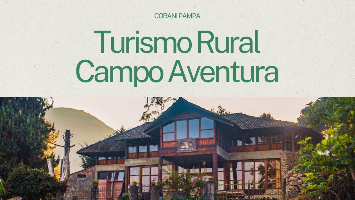 Turismo rural campo aventura 