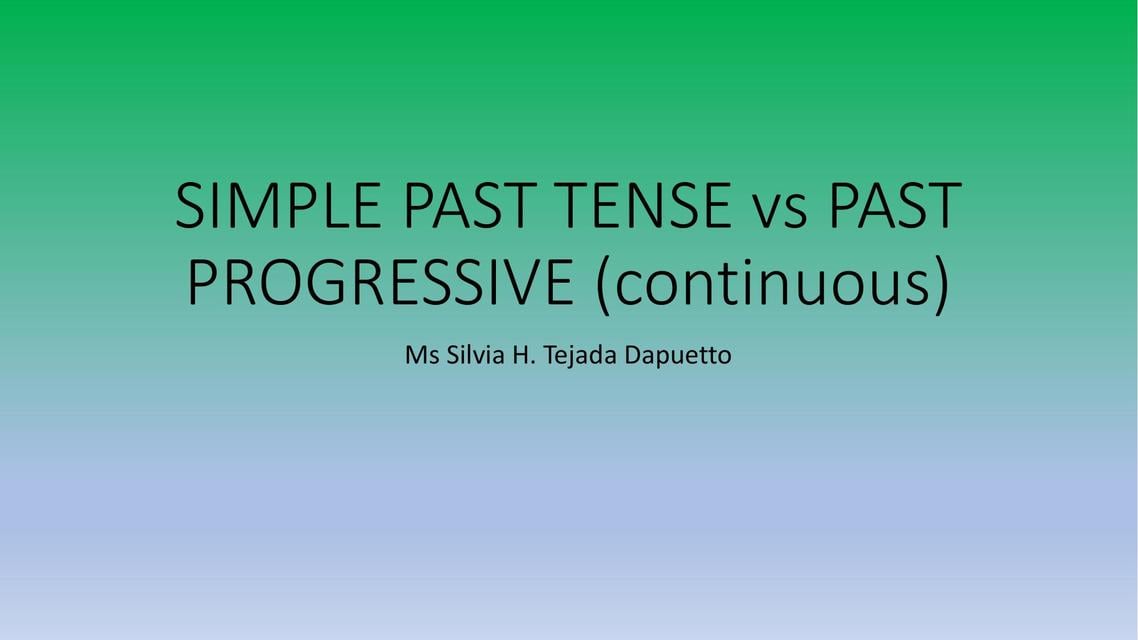 Progresive Past Flashcards de SIMPLE PAST TENSE vs PAST PROGRESIVE continuous | Por ...