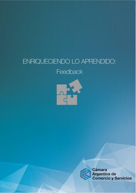 CAC Enriqueciendo lo aprendido Feedback vf