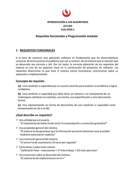 CC126 Requisitos funcionales y Programación modul