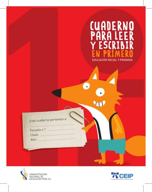 CUADERNO PARA LEER Y ESCRIBIR EN PRIMERO