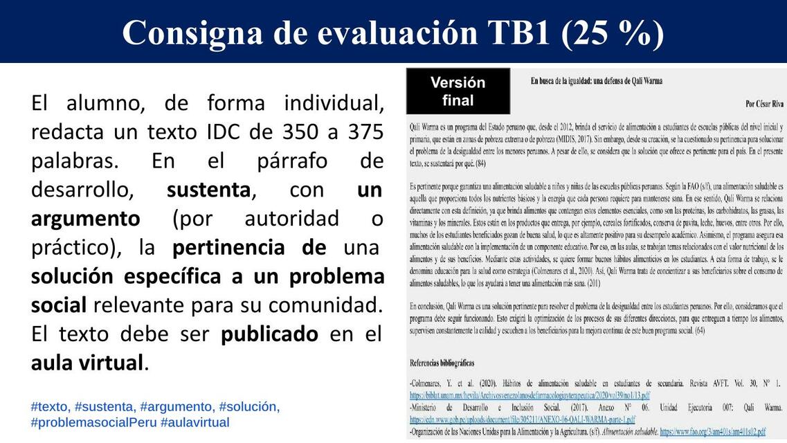 5b Recordatorios importantes sobre versión final T