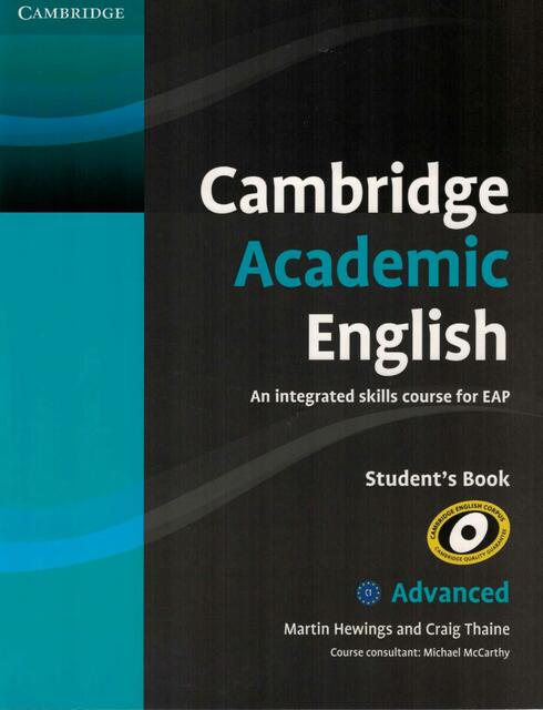 Cambridge Academic English C1 Advanced Students Bo