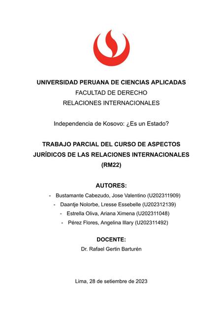 Trabajo parcial de Aspectos Jurídicos