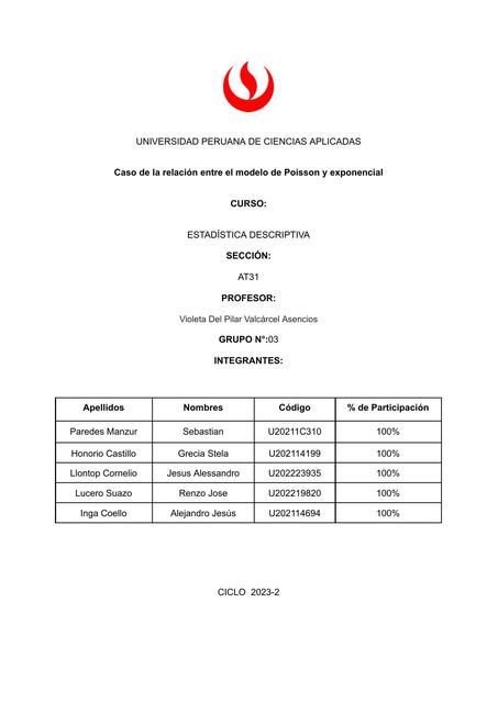 TRABAJO ESTADISTICA D GRUPO 3