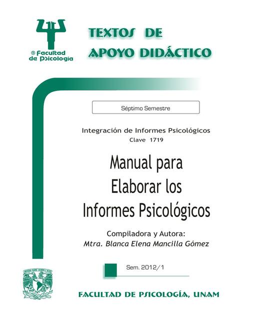 manual para elaborar informes