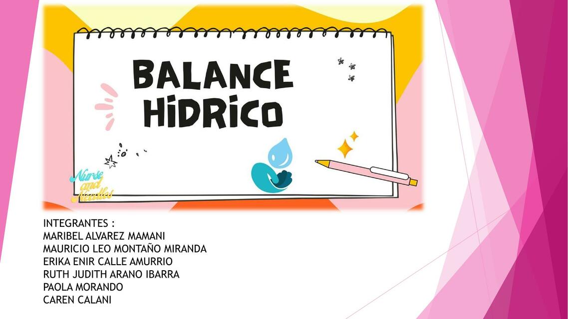 BALANCE HIDRICO