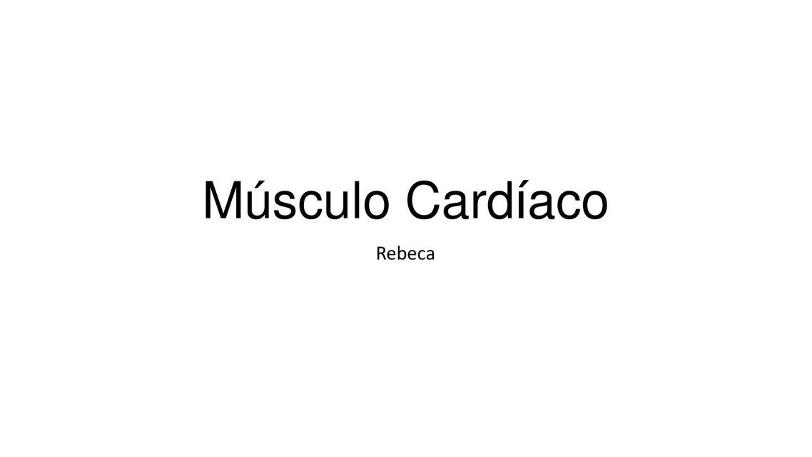 Músculo cardíaco