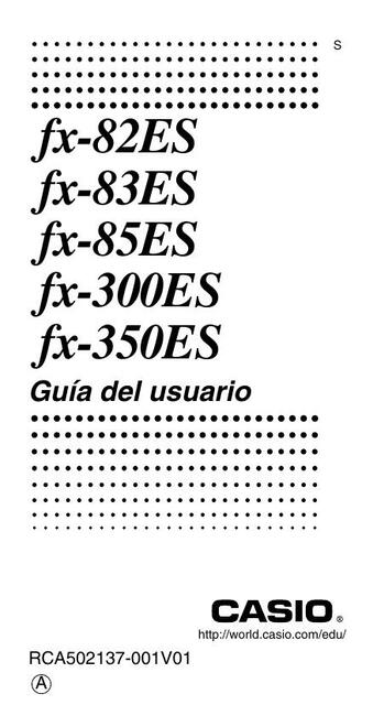 Manual Fx 85es 11