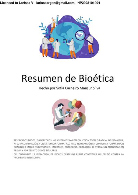 Resumen Bioética FINAL