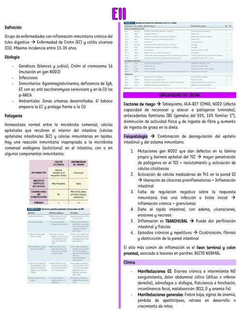 Enfermedad Inflamatoria Intestinal