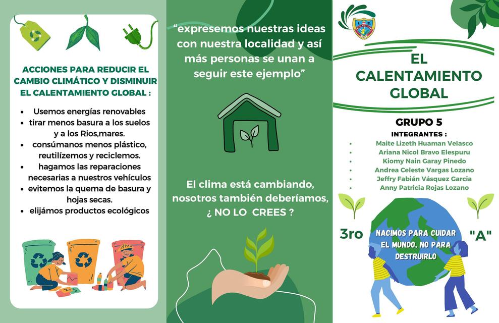 Triptico del calentamiento global 1 | •ɪᴛᴢ ᴍᴀʏ ᴋᴜɴ•ヅ | uDocz