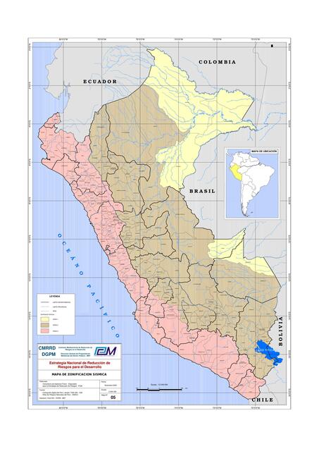 Mapa De Zonificacion Sismica