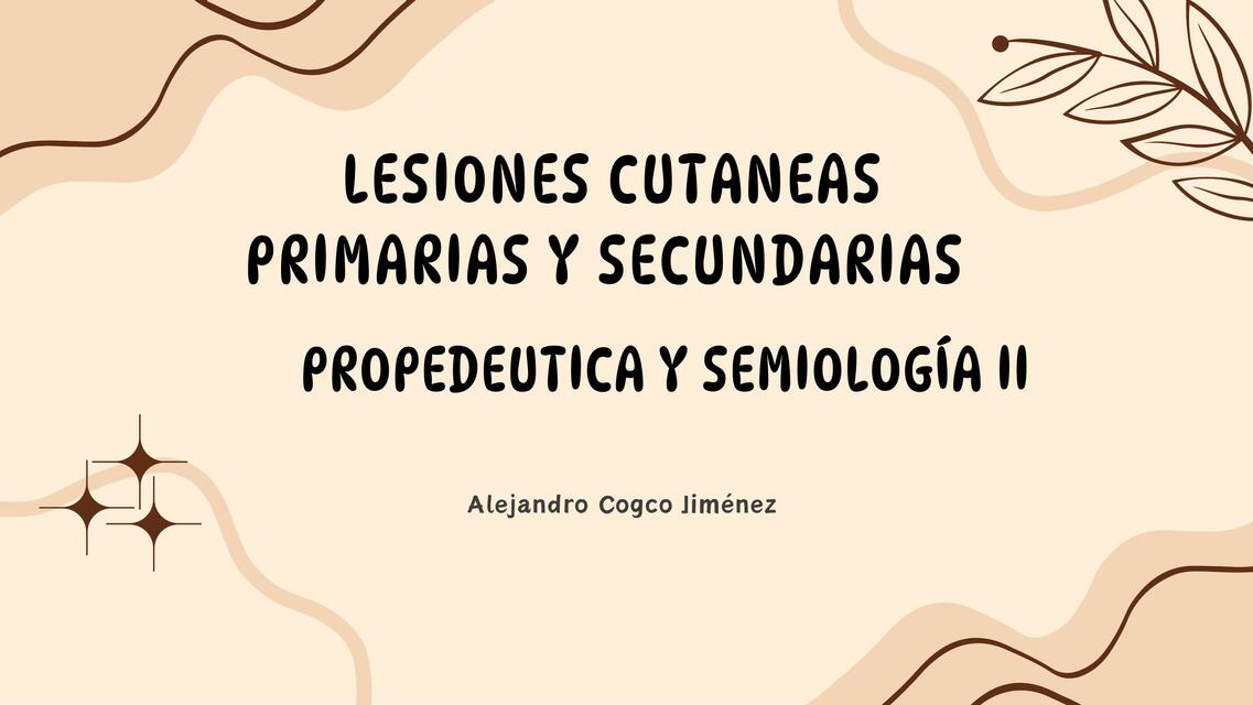 lesiones cutaneas primarias y secundarias