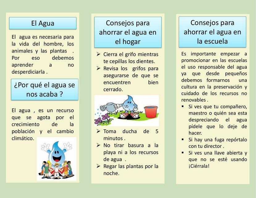 triptico del agua aldair